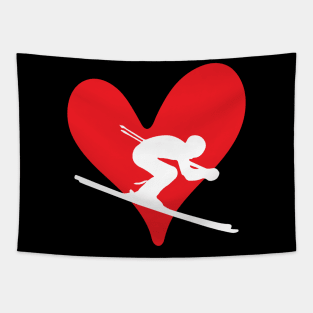 skiing gifts for valentine's day Tapestry