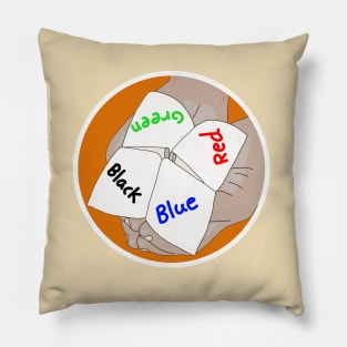 Chatterbox Cootie Catcher, paper fortune teller game Pillow