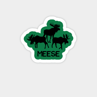 Meese! Funny Moose Lover Shirts Gifts Magnet