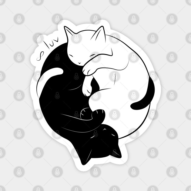 Eternal Cat Love Cat Aimant Teepublic Fr