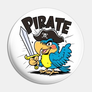 The Pirate cute Parrot Pin