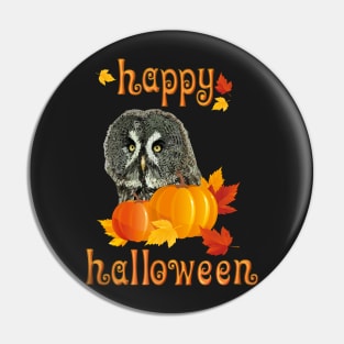 Gray owl Pin