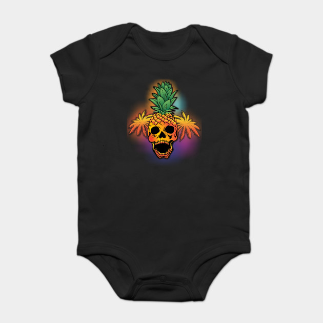 Pineapple Skull Pineapple Swingers Onesie Teepublic