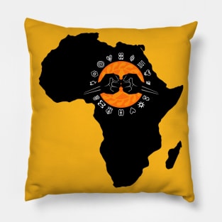 ALKEBULAN - ADINKRA BUMP Pillow