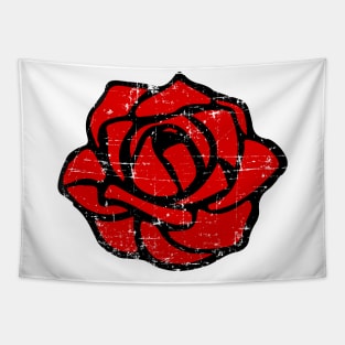 Rose City ANTIFA Symbol Grunge Tapestry