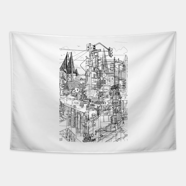 San Francisco! Tapestry by davidbushell82