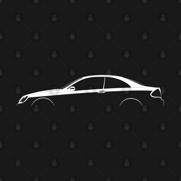 Mercedes-Benz CLK-Class (W209) Silhouette by Car-Silhouettes