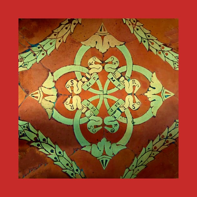 Terracotta floor motif by stevepaint