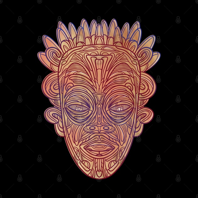 Female Wooden Mask by DaveDanchuk