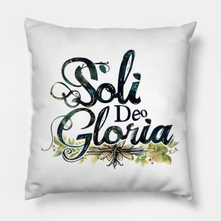 Soli Deo Gloria - For the Glory of God Alone (5 Solas) Pillow