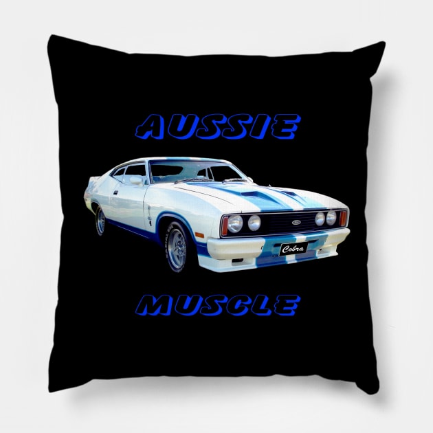 Ford Cobra Aussie Muscle Pillow by Muscle Car Tees