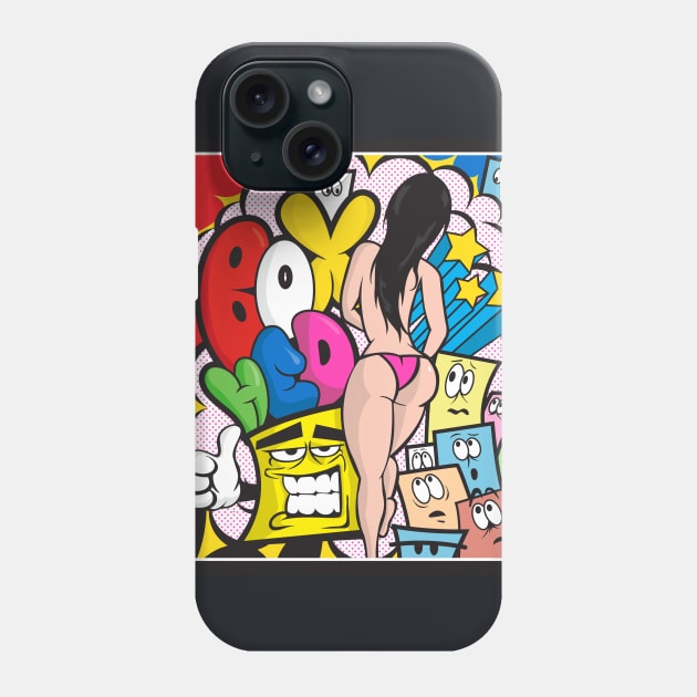 Comic Madness Phone Case by boxhed