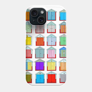 Colourful Beach Hut Pattern Phone Case