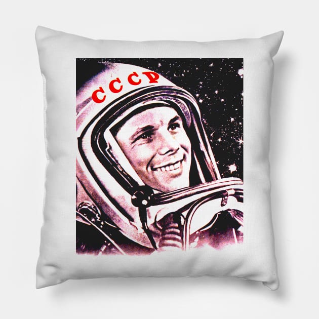 YURI GAGARIN-3 Pillow by truthtopower