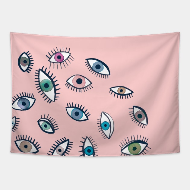 Eyes Tapestry by ninoladesign