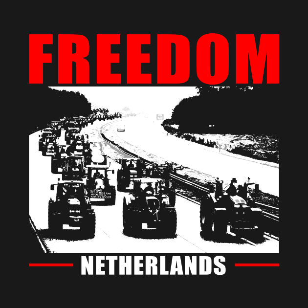 Farmer Freedom Netherlands: Tractor Convoy Support by Destination Christian Faith Designs