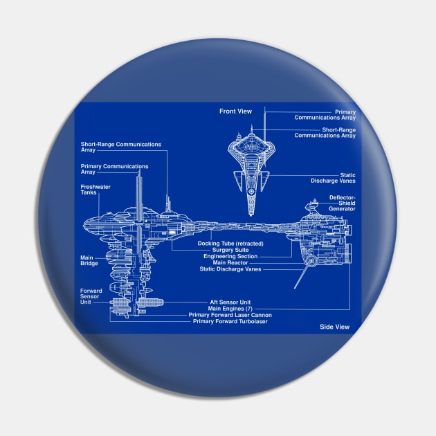 Medical Frigate Blueprint Pin by Starbase79