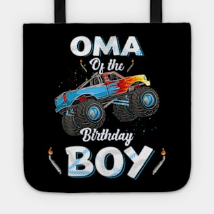 Oma Of The Birthday Boy Monster Truck Bday Women Men Kids Tote