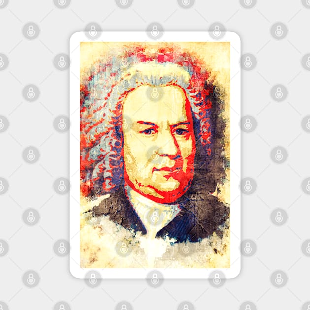 Johann Sebastin Bach Magnet by Nerd_art