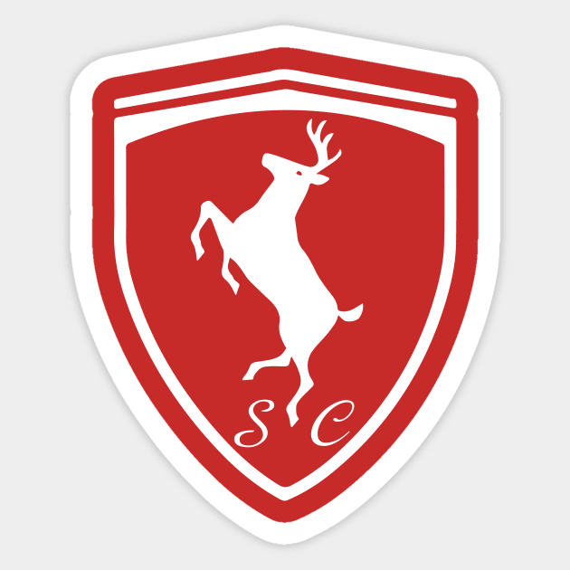 Ferrari Reindeer - Ferrari - Sticker