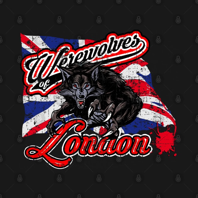 Werewolves of London distressed by woodsman