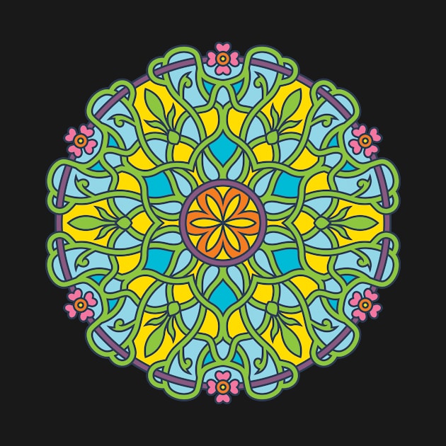 Colorful Mandala by JURAUG Design