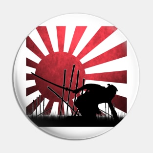 16 Swords-(Seven Samurai, inverted) Pin