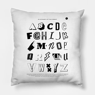 An Alphabet of Film Comedy Pillow