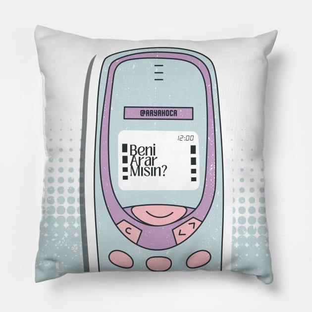 Beni Arar Mısın? Pillow by Arya Liberty