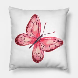 Pink Butterfly Pillow