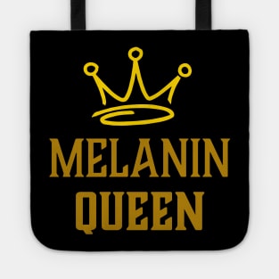 Melanin Queen, Black Woman, African American, Black History Tote