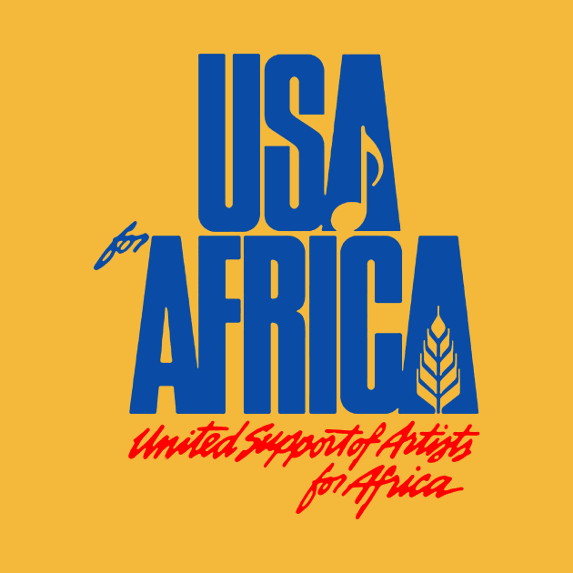 USA for africa merch by rosart