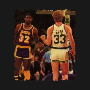 vintage magic johnson and larry bird T-Shirt