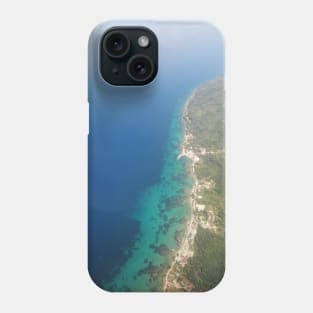 Bird's eye view of the coast Phone Case