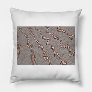 Rose Gold Abstract Texture Pillow