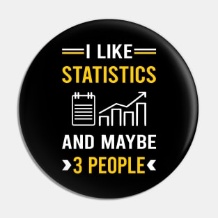 3 People Statistics Pin