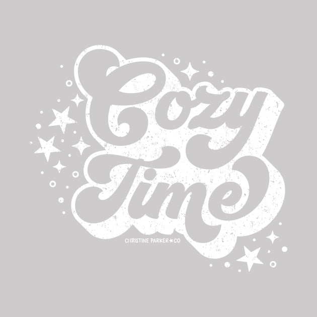 Cozy Time with Stars - White by Christine Parker & Co