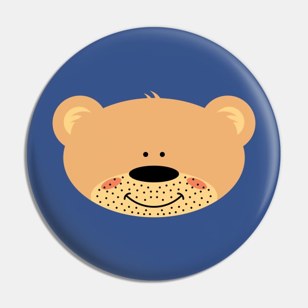 Teddy bear unshaved Pin by schlag.art