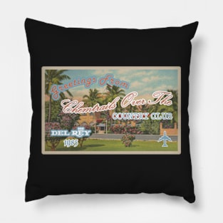 Chemtrails Postcard - Lana Del Rey (design 2) Pillow