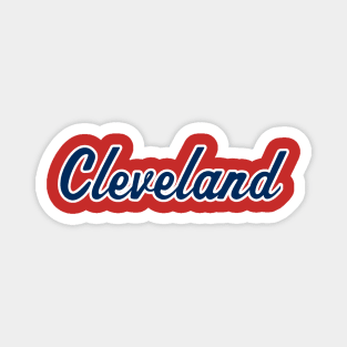 Cleveland Script Magnet