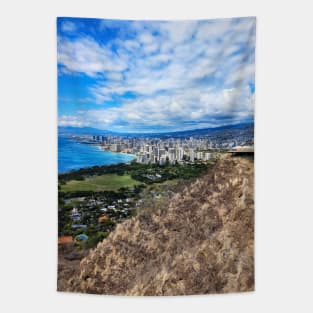 Diamond Head Honolulu Tapestry