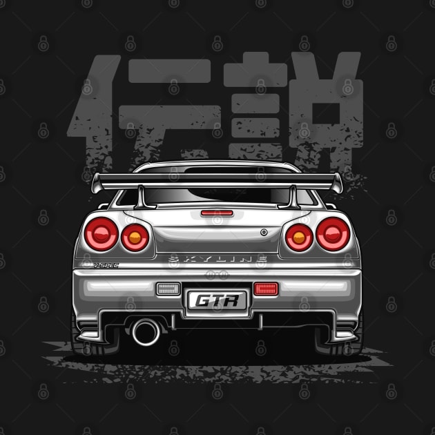 Monster Skyline GTR R34 (Pearl White) by Jiooji Project