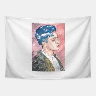 Kim Hongjoong ATEEZ Watercolour Painting Tapestry