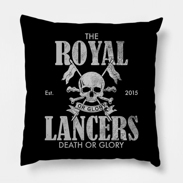 Royal Lancers (distressed) Pillow by TCP