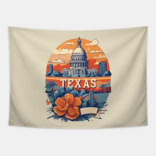 Texas Vintage Design Tapestry