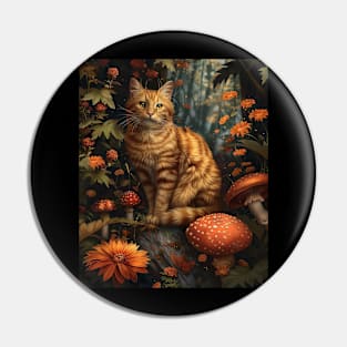 Cottagecore Aesthetic Cat Mornings Pin