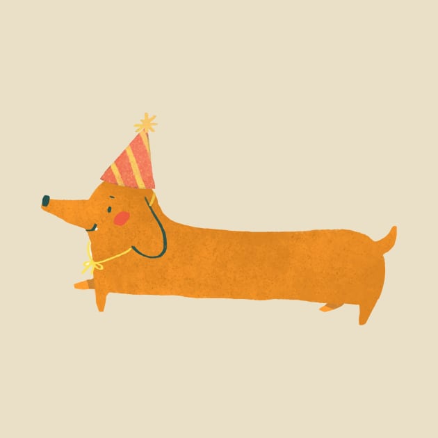 Party Animal - Dachshund Wiener Dog by My_Store