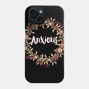 Anxious Floral Wreath Phone Case