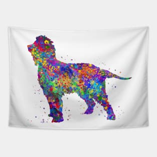 Irish water spaniel dog Tapestry