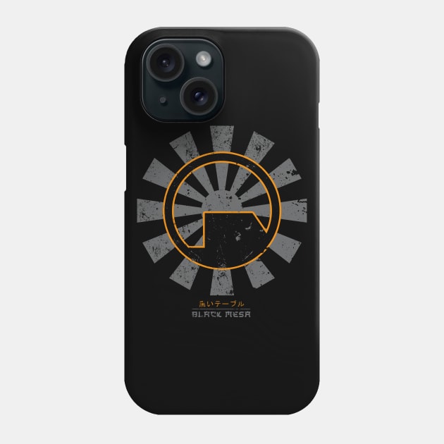 Black Mesa Retro Japanese Half Life Phone Case by Nova5